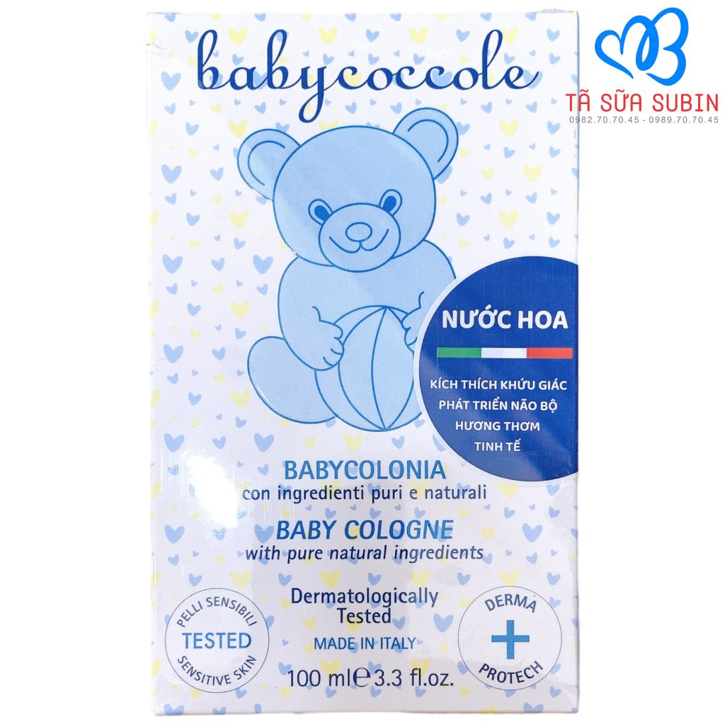 Nước Hoa Chiết Xuất Hoa Sen Babycoccole Ý 100ml Cho Bé 0Th+