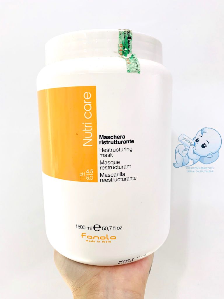 Kem Ủ Tóc Fanola Nutricare (1500ml)