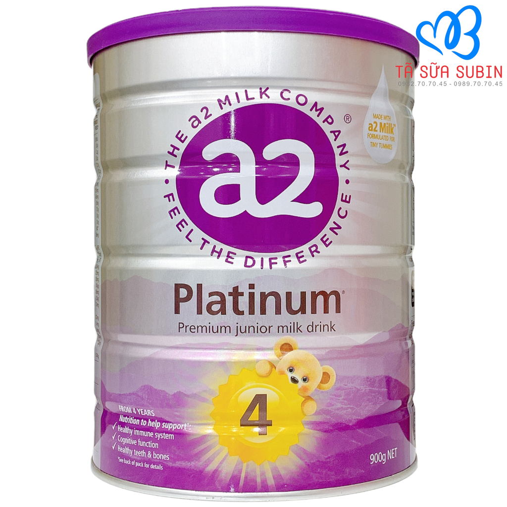 Sữa A2 Platinum Úc Số 4 900gr Cho Bé Từ 3 Tuổi