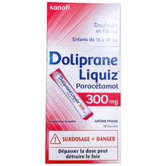 Siro Hạ Sốt Doliprane Liquiz 300mg Pháp Dạng Gói (16-48kg)