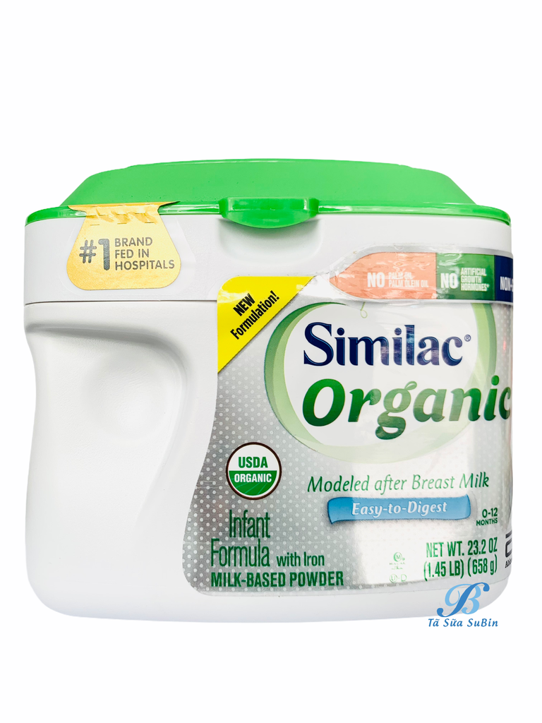 Sữa Similac Organic Mỹ Cho Bé Từ 0-12 Tháng (658gr)