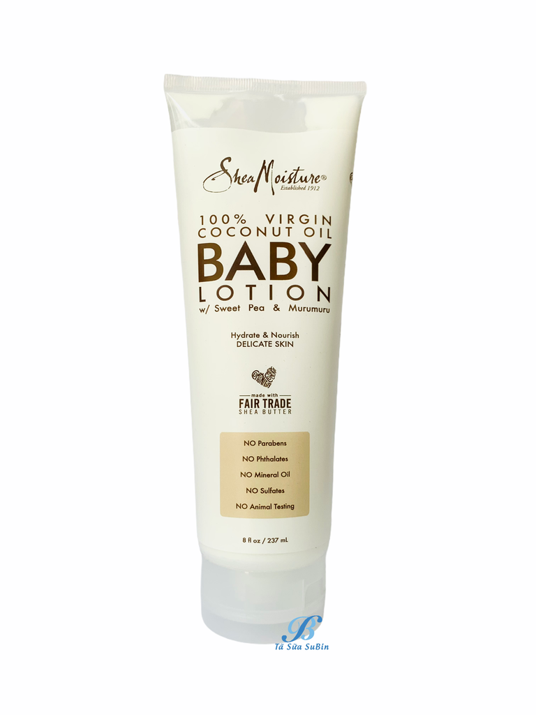 Dưỡng Ẩm Shea Moisture Coconut Oil Baby Lotion Mỹ 237ml Dạng Tuýp