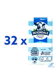 Thùng 32 hộp Sữa Devondale nước nguyên kem Full Cream Úc150ml