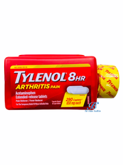 (Nắp Vàng) Viên uống giảm đau hạ sốt Tylenol 8Hr Arthritis Pain 650mg 290 viên