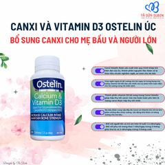 Viên Bổ Sung Canxi và Vitamin D3 Ostelin Úc 130 viên