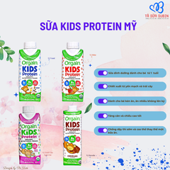 Sữa Orgain Kids Protein Organic  Mỹ 237ml Vị Dâu