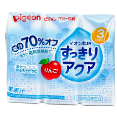 Lốc 3 Hộp Nước Ép Trái Cây Pigeon Nhật 125ml Vị Táo Điện Giải Cho Bé 3 Tháng