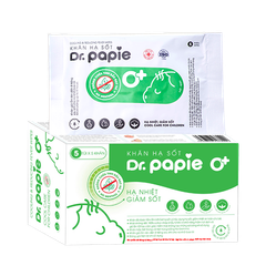 Khăn lau hạ sốt Dr.Papie 0+ (25 khăn)