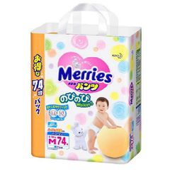 Tã Dán Merries Hàng Nội Địa Nhật Size M74 (6-11 ký)