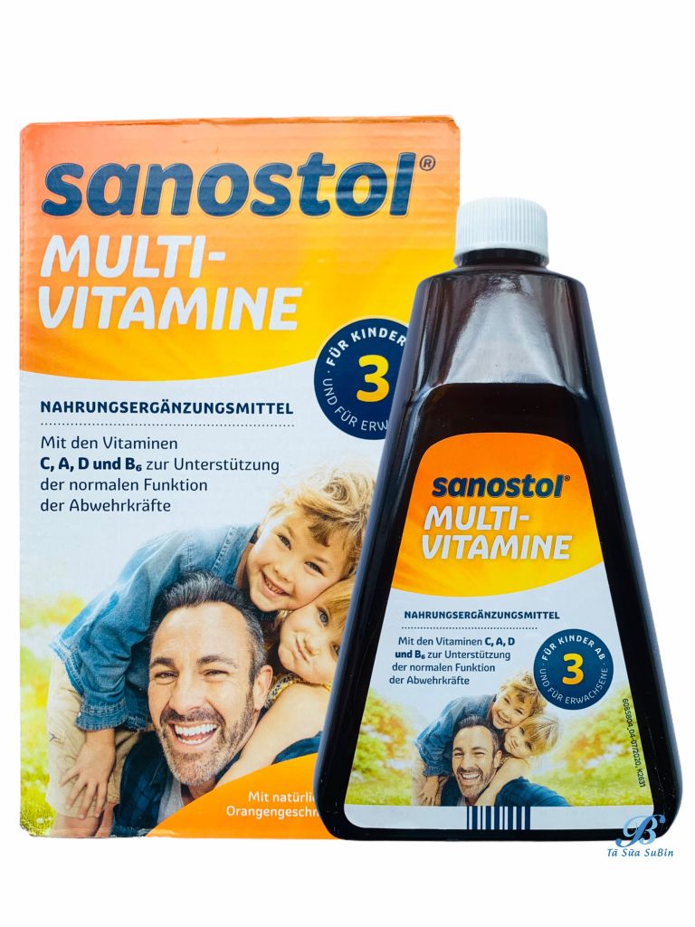 Vitamin tổng hợp Sanostol số 3 Đức 460gr dành cho bé 3 tuổi trở lên (Mẫu mới)