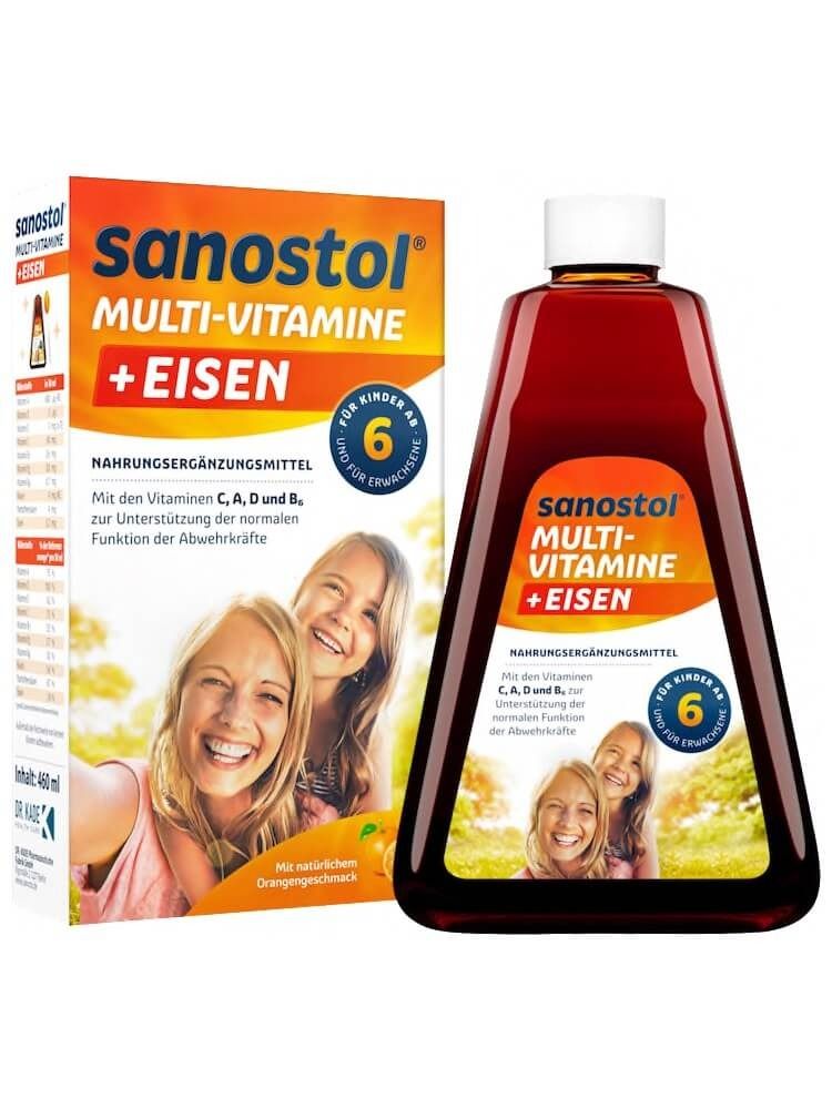 Vitamin Tổng Hợp Sanostol Đức 460ml Số 6 Dành Cho Bé Từ 6 Tuổi