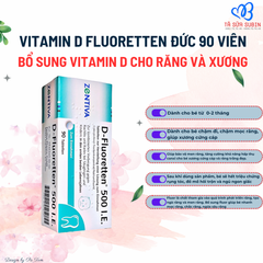 Vitamin D Fluoretten 500IE Anh 90 Viên (0-2 tuổi)