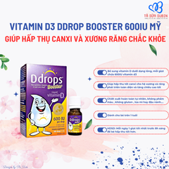 Vitamin D3 Ddrops Booster 600IU Mỹ 5ml cho trẻ 1 tuổi