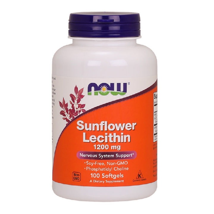 Viên Uống Thông Tắc Tia Sữa Now Foods Sunflower Lecithin Mỹ 100 Viên