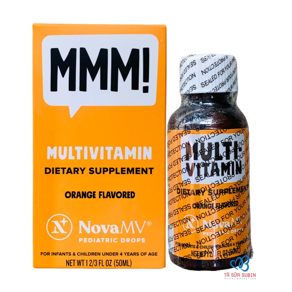 Vitamin Tổng Hợp NovaFerrum MMM Multivitamin Mỹ 50ml Vị Cam Cho Bé 0-4 Tuổi