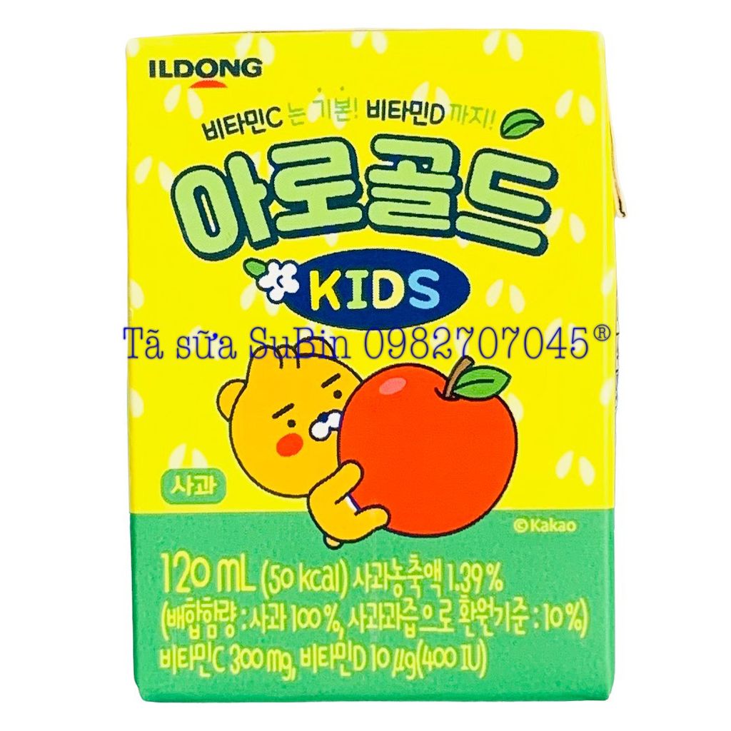 Nước Trái Cây Ildong Kids Hàn Quốc 120ml Vị Táo