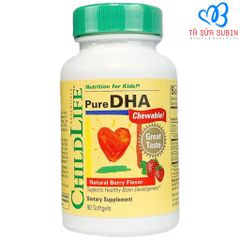 Pure DHA Childlife Mỹ 90 Viên Vị Dâu Cho Bé Từ 6 Tháng