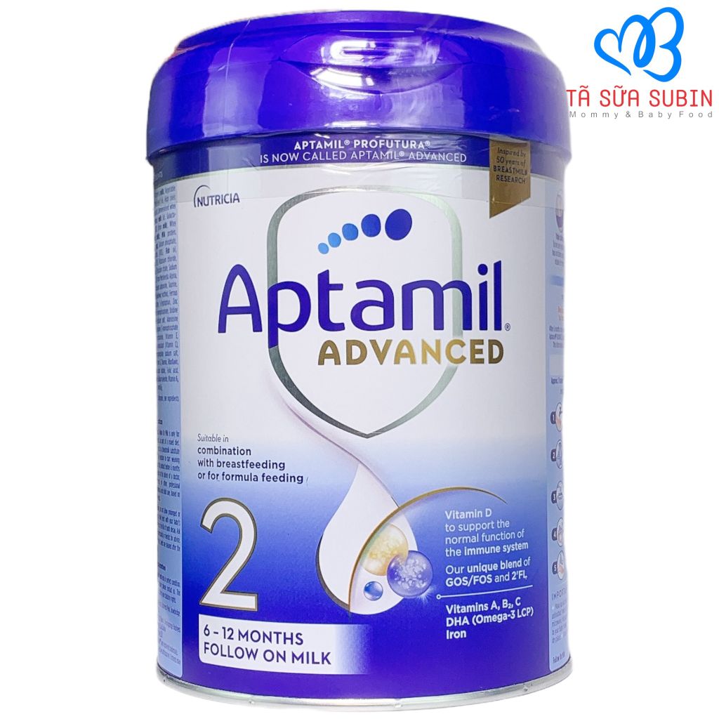 Sữa Aptamil Profutura, Aptamil Advance Anh Số 2 800gr Cho Bé Từ 6-12 Tháng
