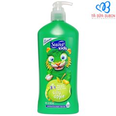 Sữa tắm gội xả Suave Kids 3 in 1 Silly Apple Mỹ 532ml Hương Táo