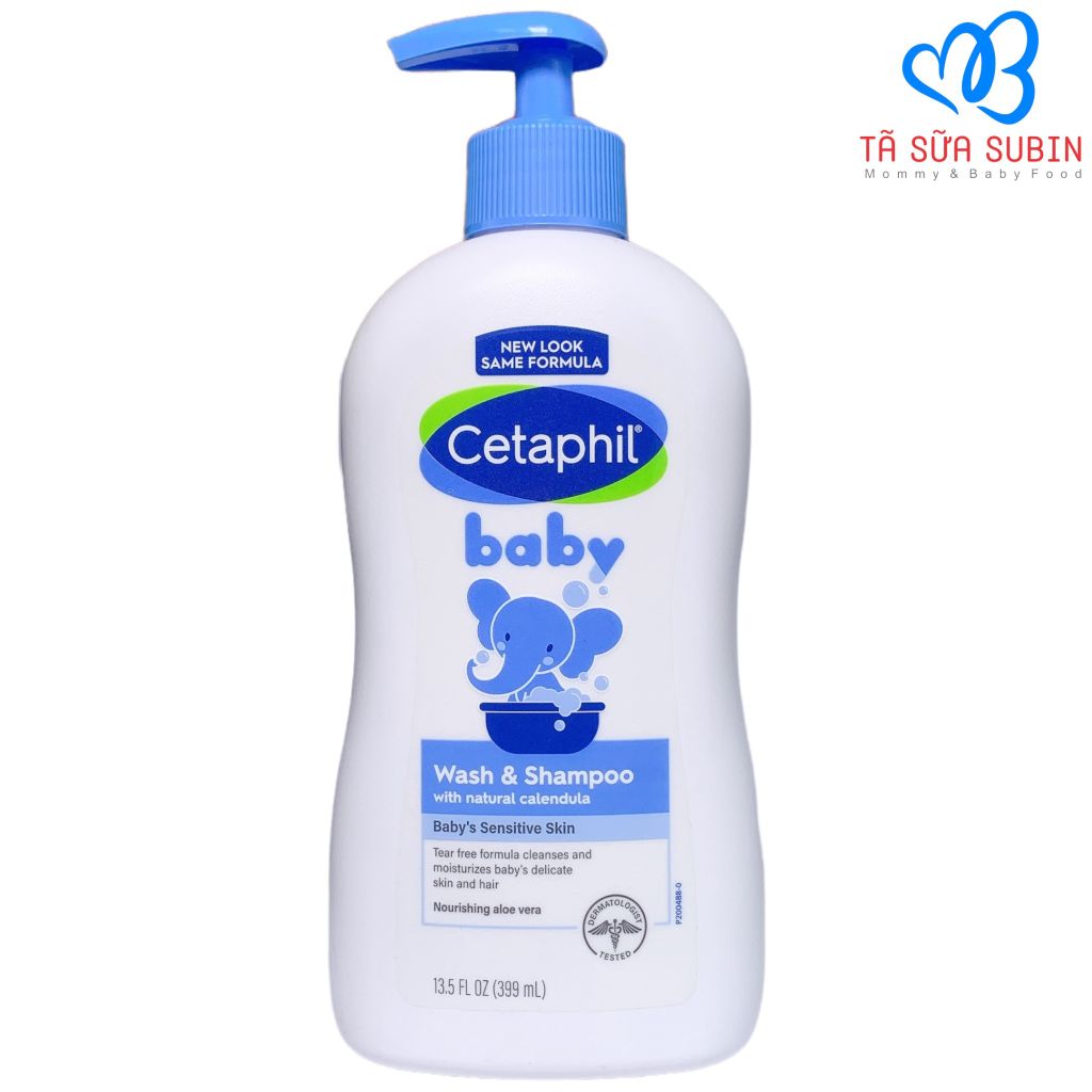 Sữa Tắm Gội Toàn Thân Cetaphil Mỹ 399ml Cho Bé Từ Sơ Sinh