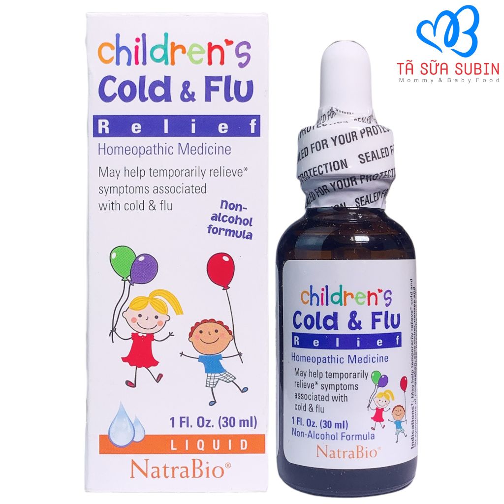 Siro Cảm Cúm Children's Cold And Flu Mỹ 30ml Cho Bé Từ 4 Tháng