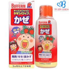 Siro Trị Cảm Sốt Bufferin Màu Đỏ Nhật 120ml