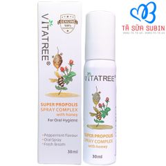 Chai Xịt Keo Ong Vitatree Super Propolis With Manuka Honey Của Úc (25ml)