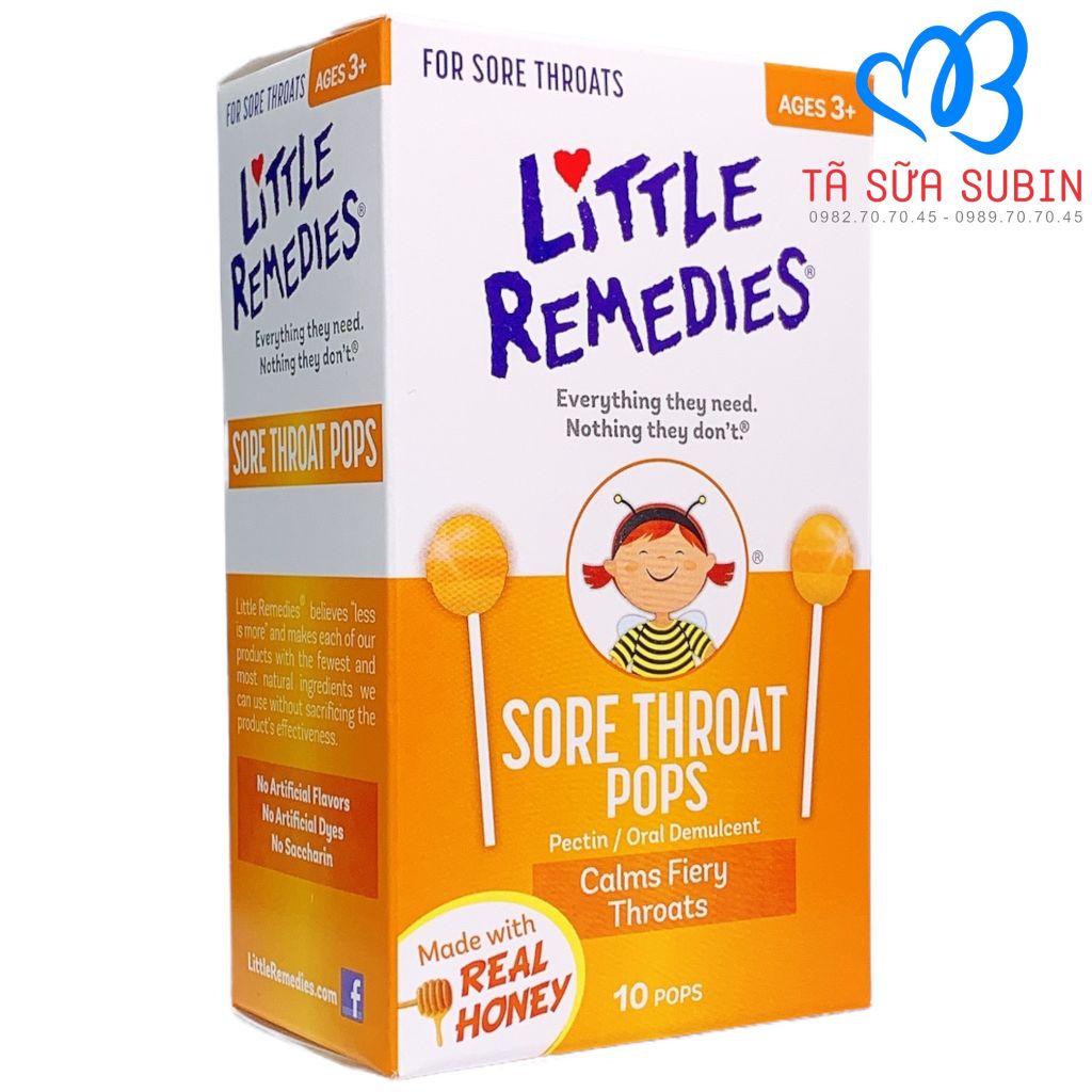 Kẹo Mút Ngậm Ho Little Remedies