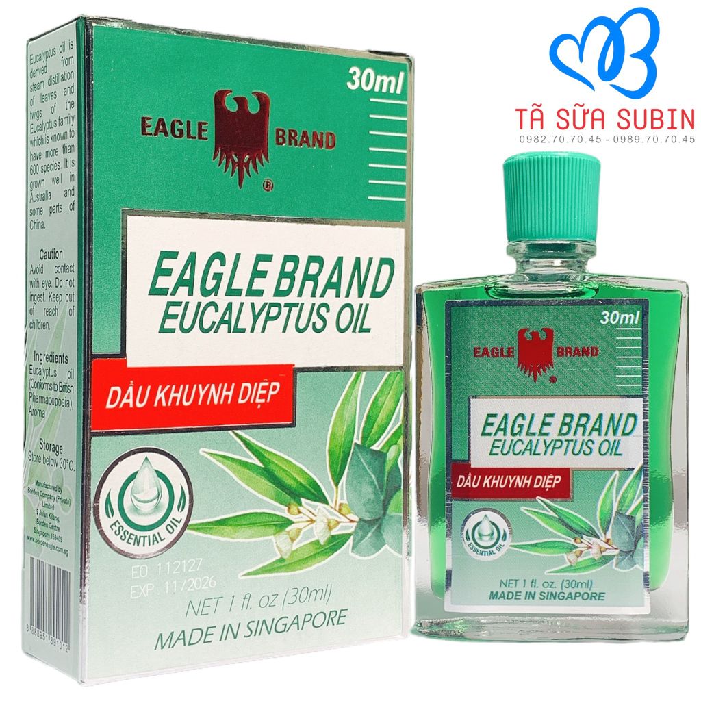 Dầu khuynh Diệp Eagle Brand eucalyptus Oil singgapore 30ml