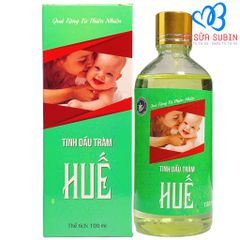 Tinh Dầu Tràm Huế- Hoa Nén Nguyên Chất Kháng Khuẩn, Sát Khuẩn, Giữ Ấm Cơ Thể Chai 100ml Cho Cả Bé Và Cả Gia Đình