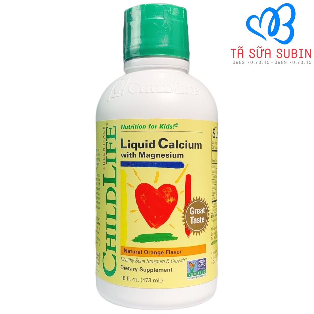 Vitamin ChildLife Bổ Sung Canxi Và Maggie Liquid Calcium with magnesium Mỹ 473ml