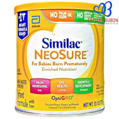 Sữa Similac Neosure Nội Địa Mỹ 371gr Dành Cho Bé Sinh Non, Nhẹ Cân