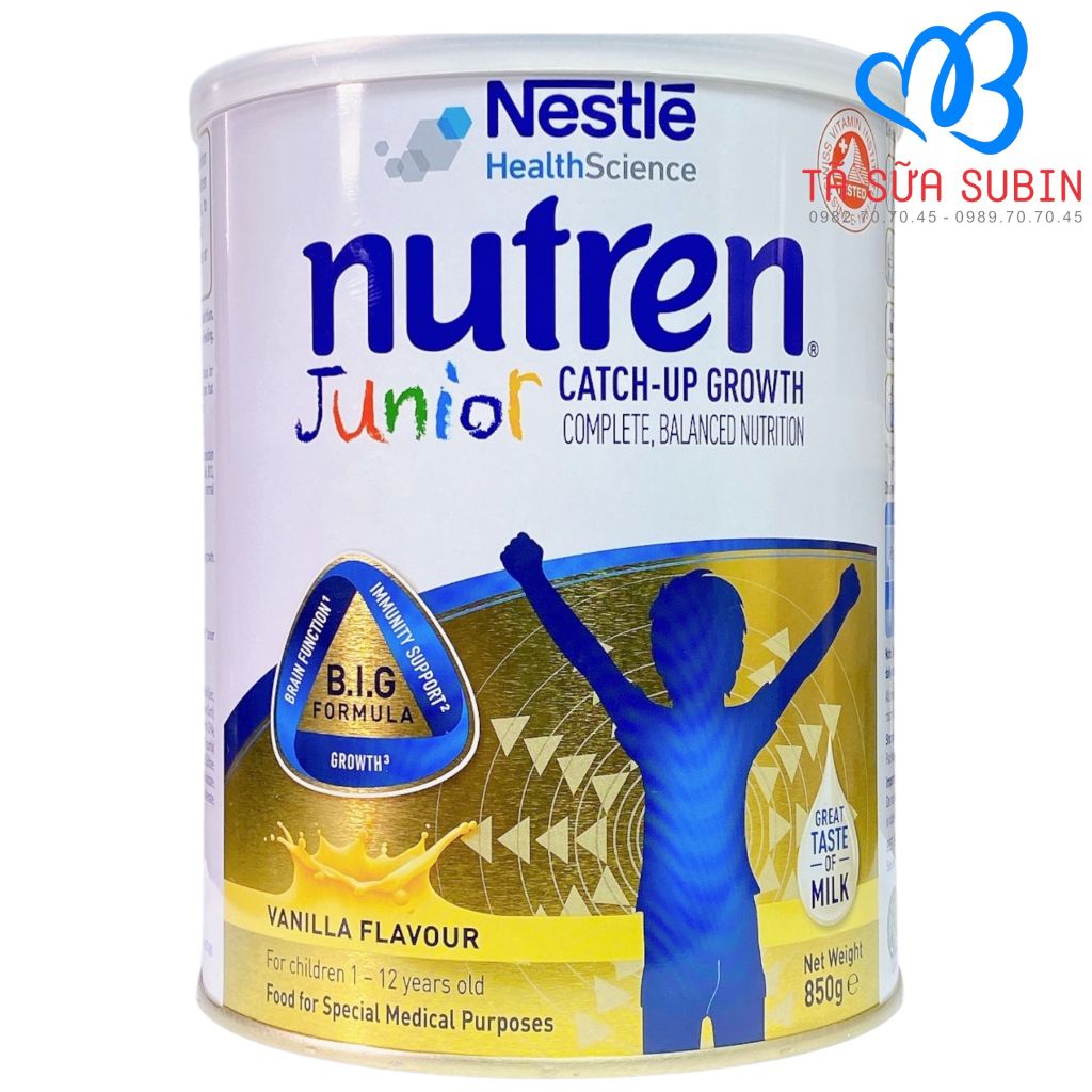 Sữa Tăng Cân Nutren Junior Thuỵ Sĩ 850gr Cho Bé Từ 1 Tuổi