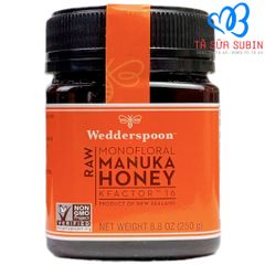 Mật Ong Manuka Wedderspoon K Factor 16 MGO 550 Hũ 250gr