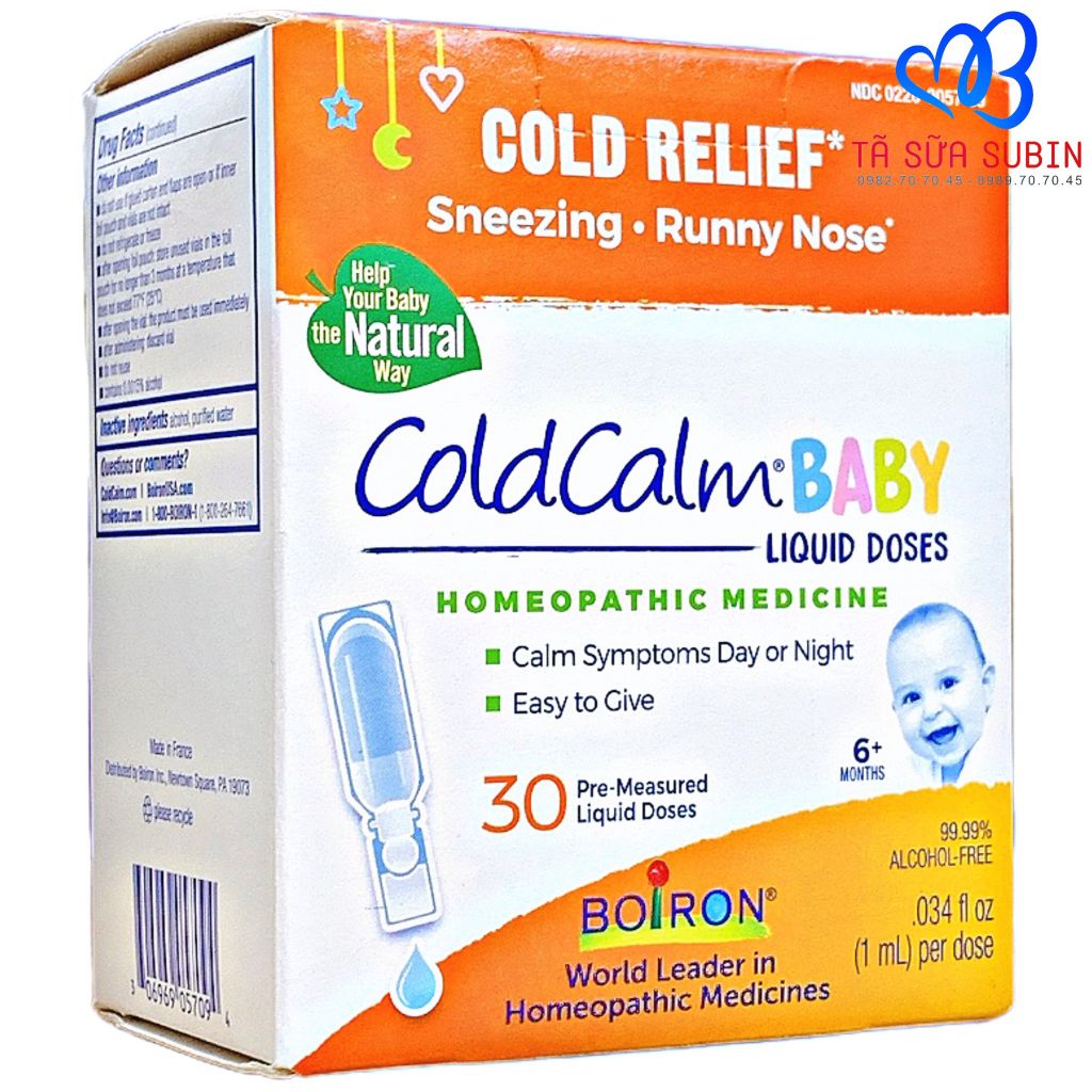 Thuốc trị cảm ColdCalm Boiron cho trẻ từ 6 tháng tuổi