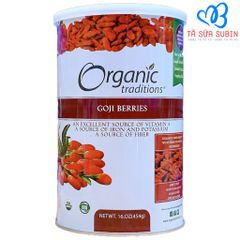 Kỷ Tử Hữu Cơ Sấy Khô Goji Berries Organic Traditions 454gr