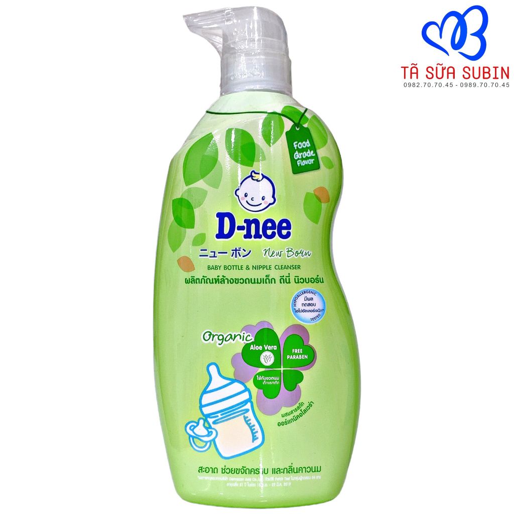 Nước Rửa Bình Sữa Dnee Organic Thái Lan 500ml - Dạng Chai