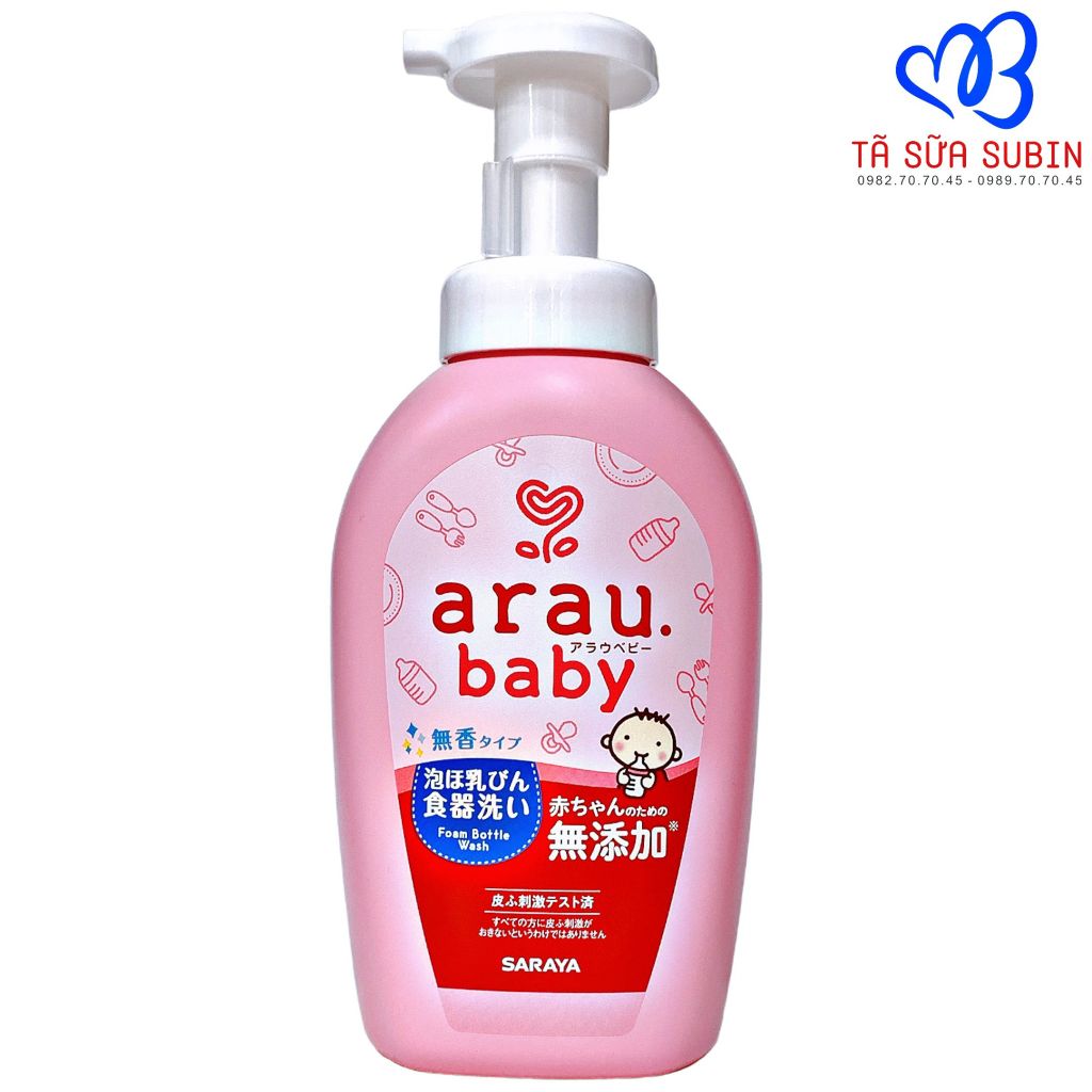 NƯỚC RỬA BÌNH SỮA ARAU BABY Nhật  500ML (dạng chai)