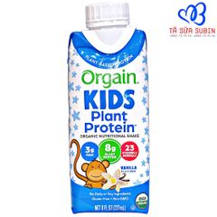 Sữa Hữu Cơ Orgain Kids Plant Protein Organic Mỹ 244ml Vị Vani