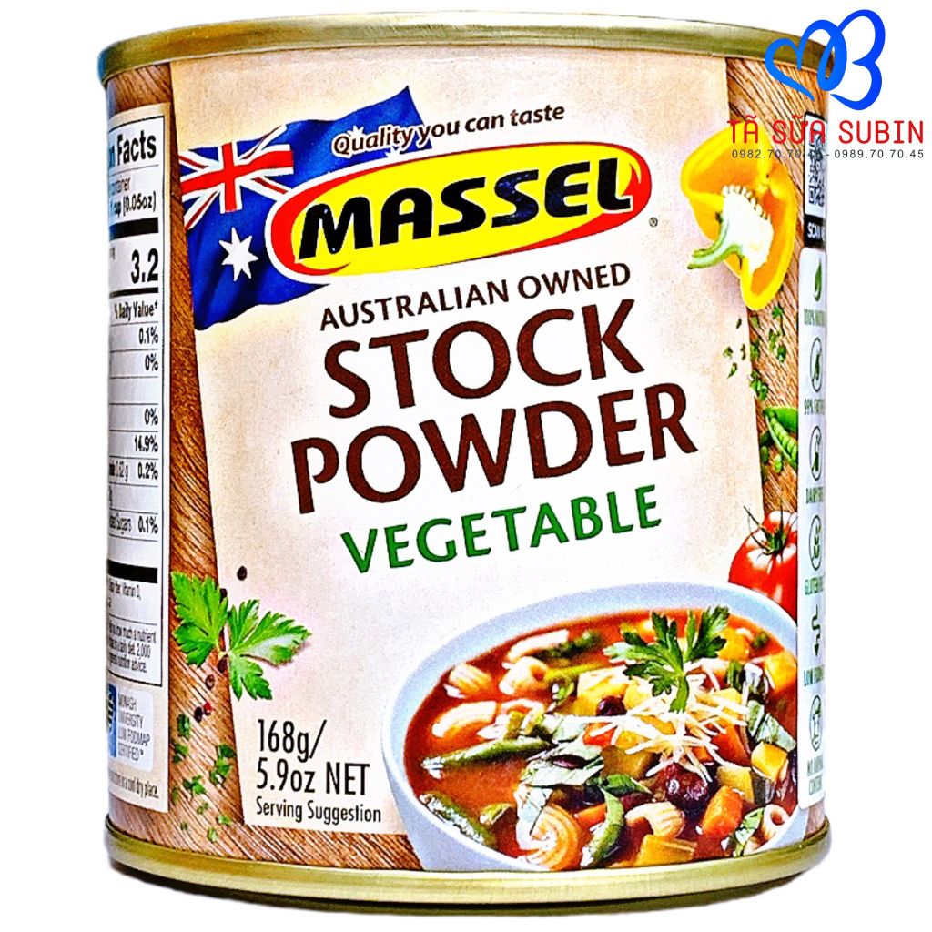 Hạt Nêm Massel Stock Powder Úc 168gr