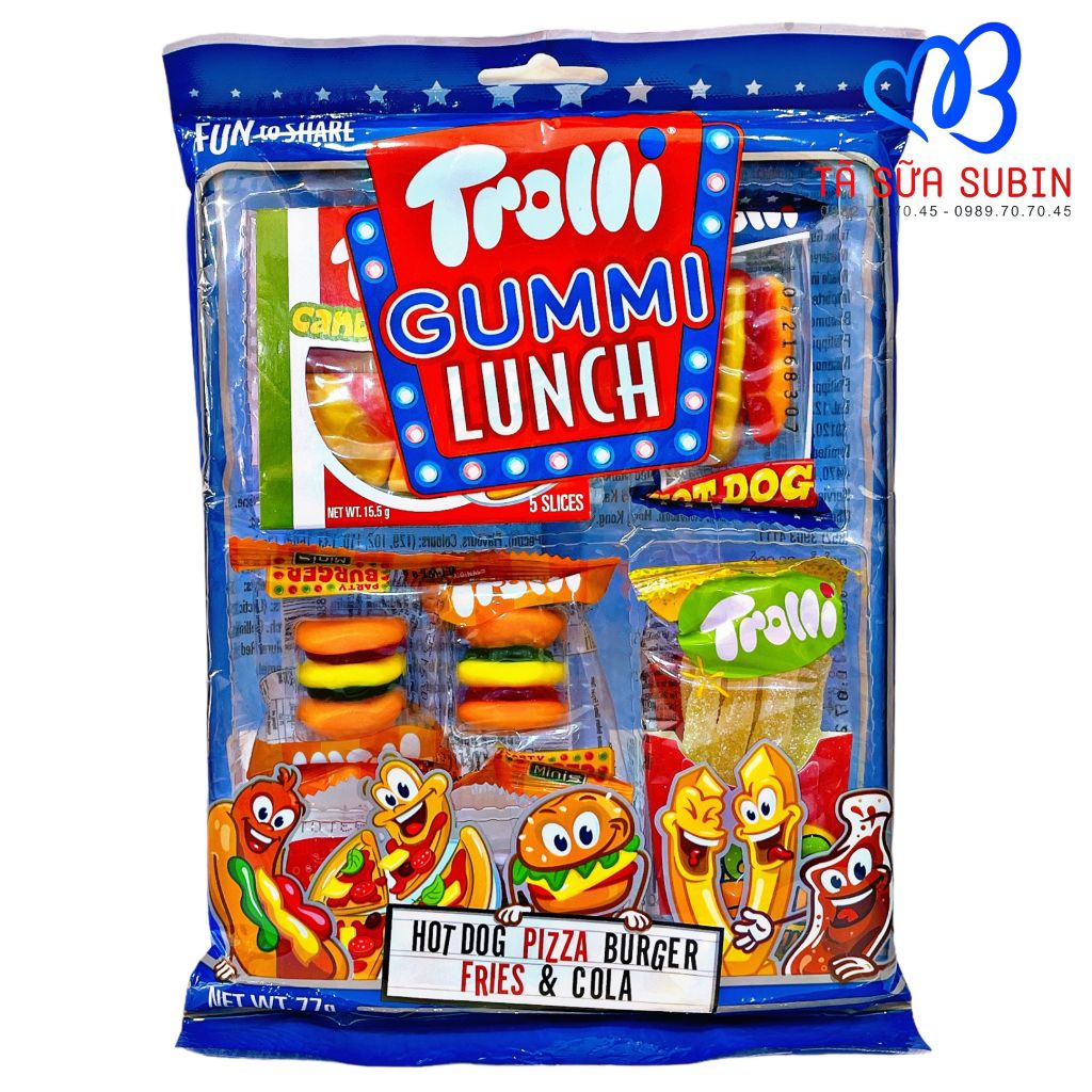 Kẹo Trolli Gummi Lunch Đức 77gr