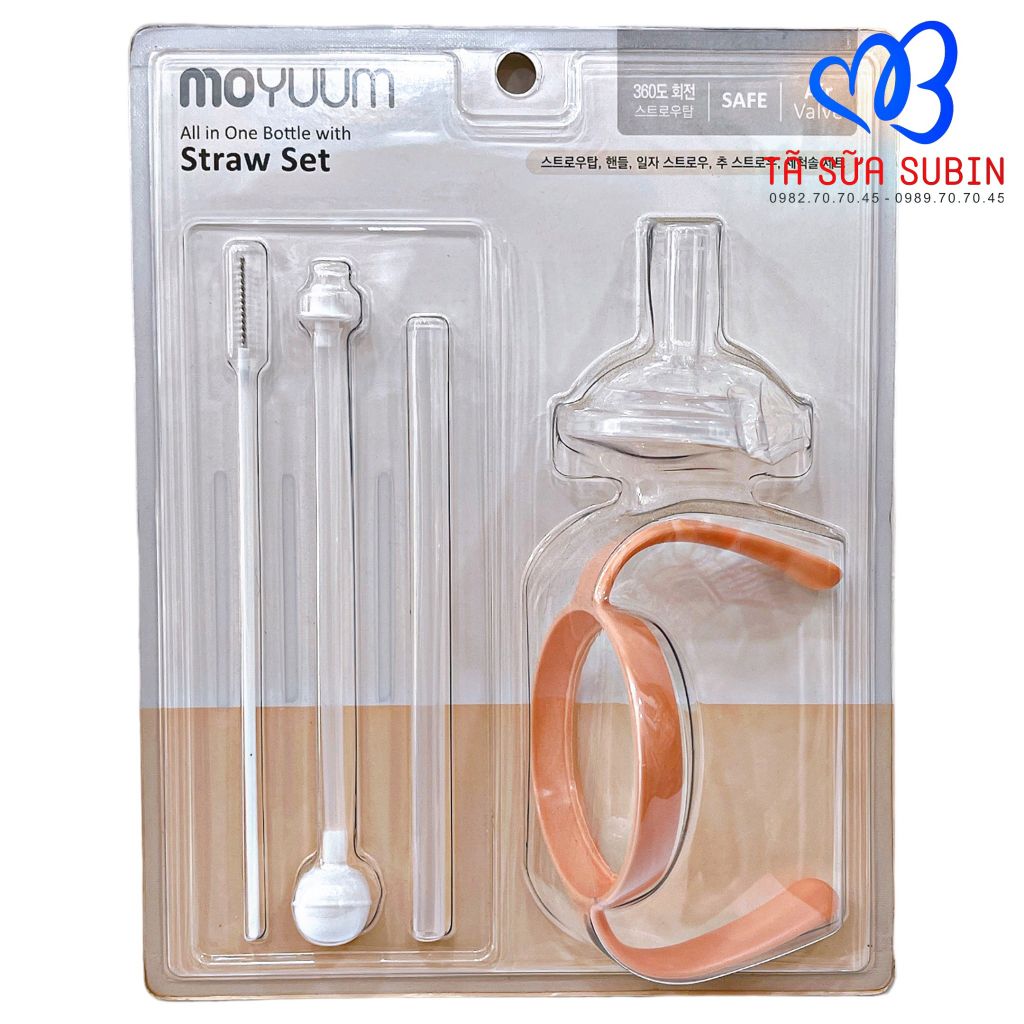 Set bình phụ kiện Moyuum Hàn Quốc