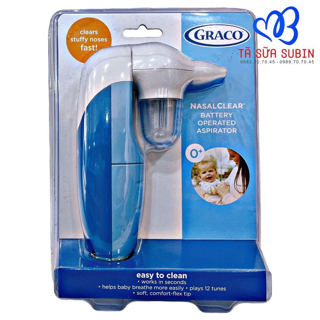 Máy Hút Dịch Mũi Cho Bé Graco Nasal Clear Battery Operated Aspirator