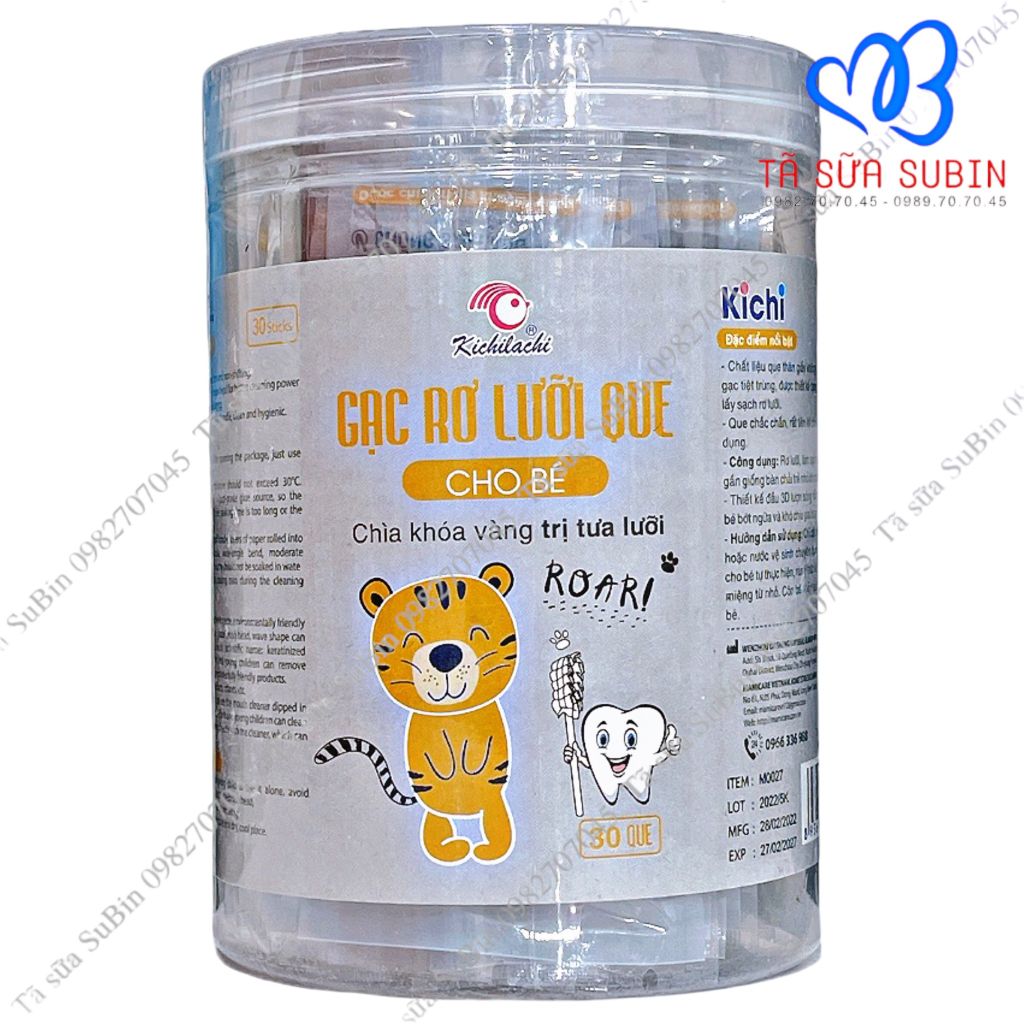 Gạc Rơ Lưỡi Que Kichi Cho Bé