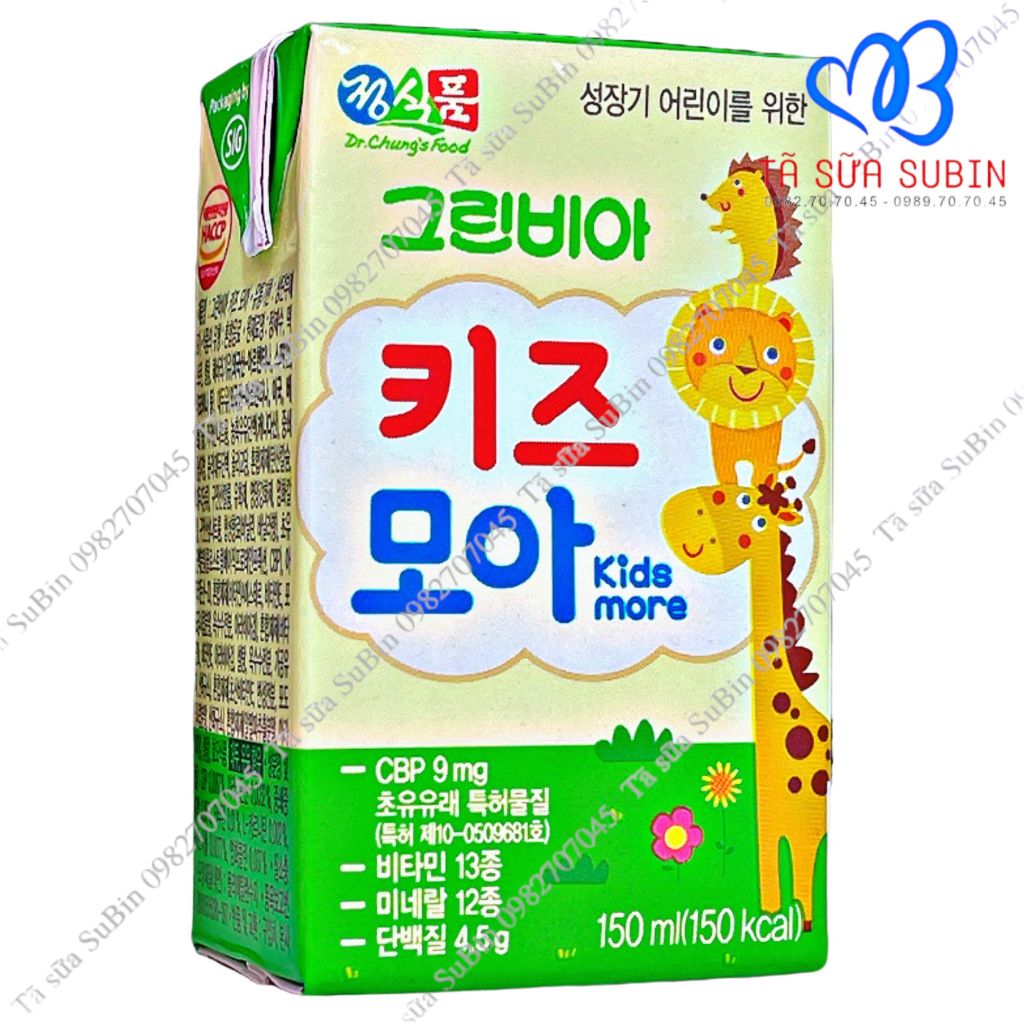 Sữa nước Greenbia HiKids Hàn Quốc 150ml cho bé 1-12 tuổi