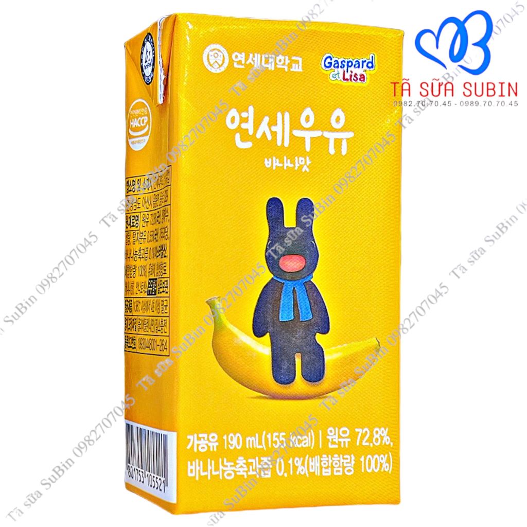Sữa tươi hữu cơ Pororo Yonsei Hàn Quốc 190ml
