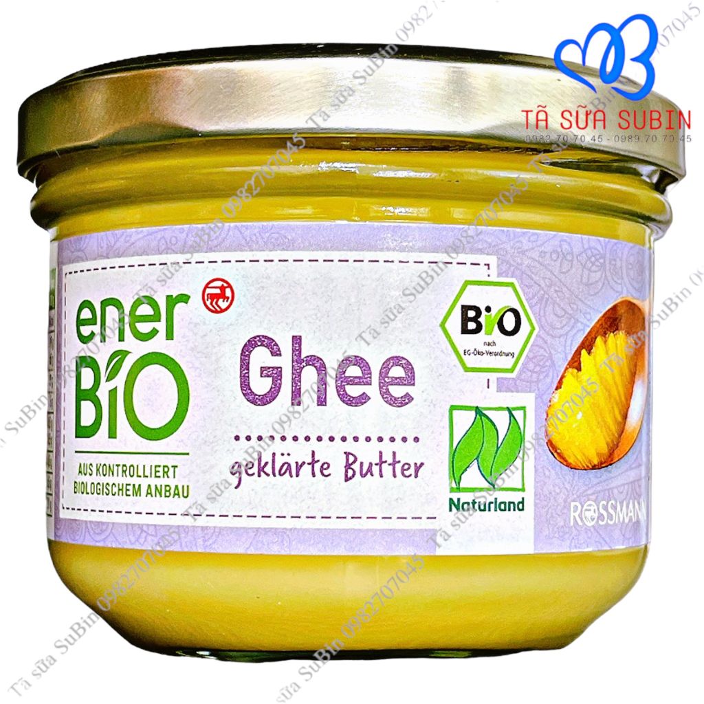 Bơ Ghee Ener Bio Đức 180g