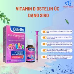 Dạng nước Siro Kids Vitamin D3 Ostelin Úc 20ml (6 tháng - 12 tuổi)