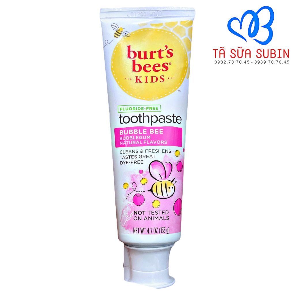 Kem Đánh Răng Burt's Bees Kids  Mỹ 133gr (2 tuổi)