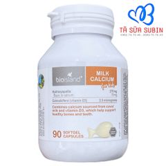 Viên Uống Canxi Bio island Calcium Milk Úc 90 viên Dành Cho Bé Từ 7 Tháng